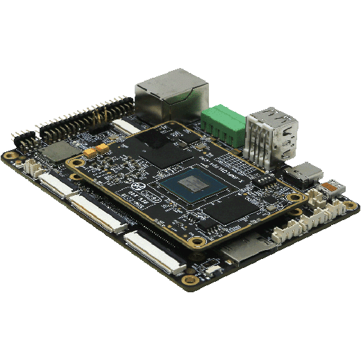 EMB-2239 Pico-ITX embedded board back side showing display connectors
