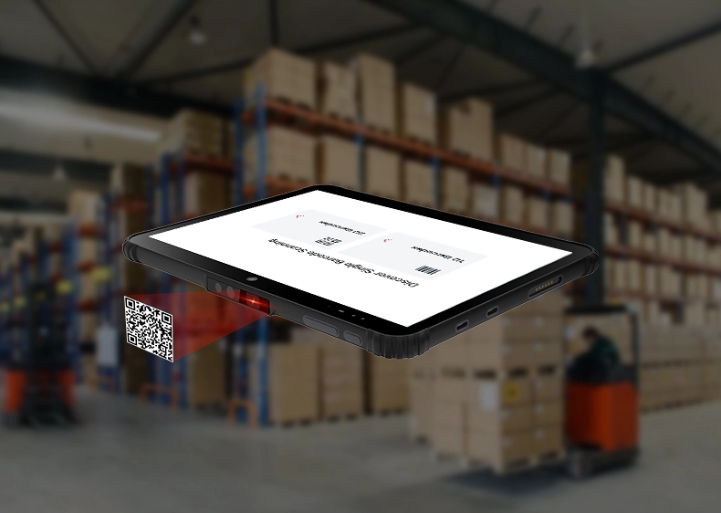 Built-in 2D Barcode Scanner for Efficient Inventory and Asset Management